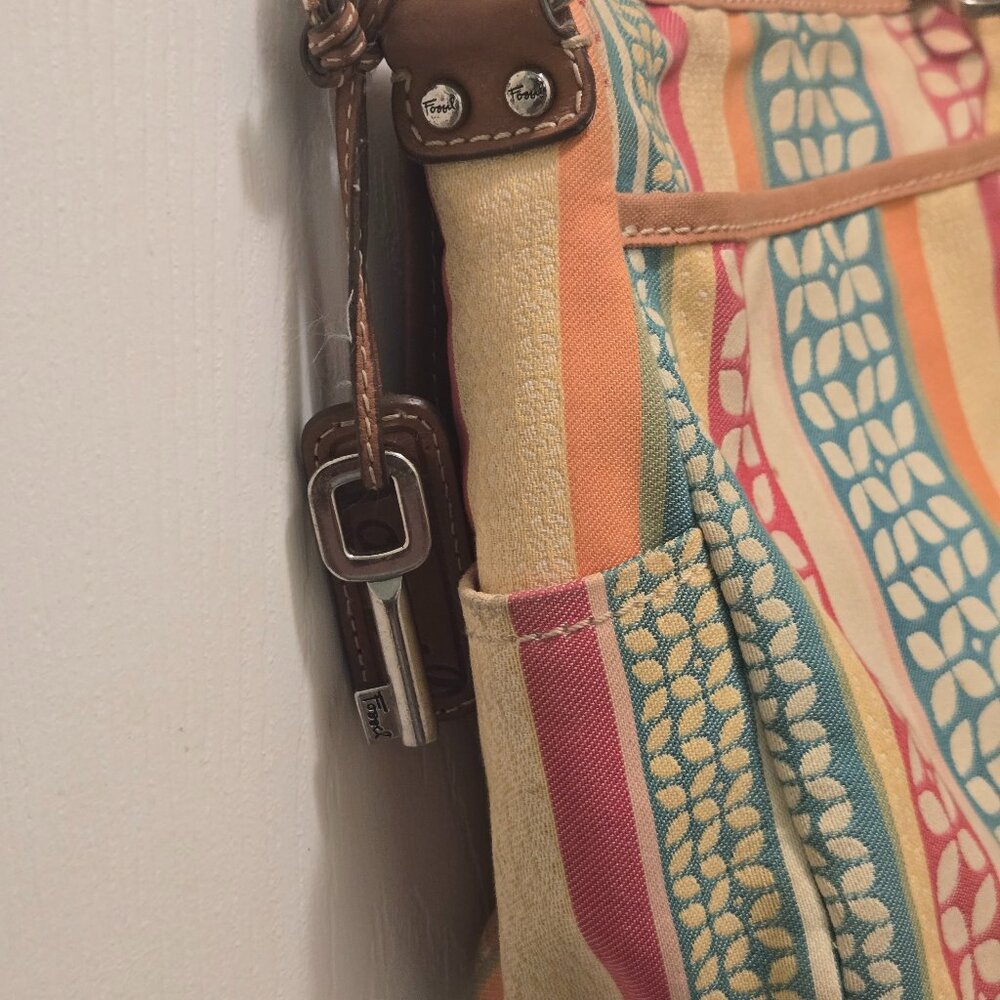 Fossil Women's Multi-Colors/Patterns Patchwork Cr… - image 2